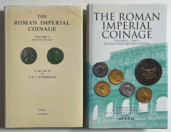 SUTHERLAND C., CARSON R. Lotto di due libri. Roman Imperial Coinage.  - Asta Numismatica - Associazione Nazionale - Case d'Asta italiane