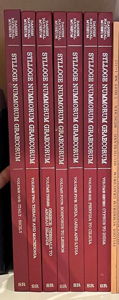 SYLLOGE NUMMORUM GRAECORUM DANISH. The Royal Collection of Coins and Medals, Danish National Museum. Sette volumi.  - Asta Numismatica - Associazione Nazionale - Case d'Asta italiane