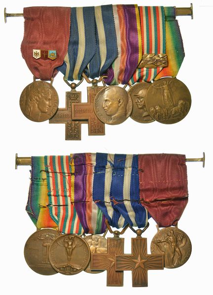 REGNO D'ITALIA. BARRETTA DI SEI MEDAGLIE.  - Asta Numismatica - Associazione Nazionale - Case d'Asta italiane