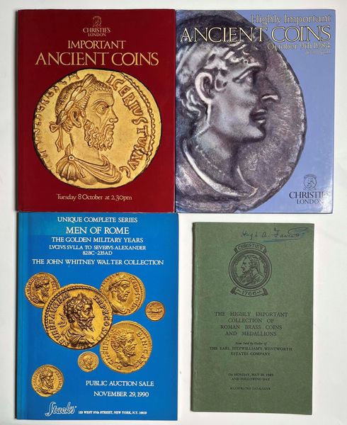 Lotto di quattro cataloghi.  - Asta Numismatica - Associazione Nazionale - Case d'Asta italiane