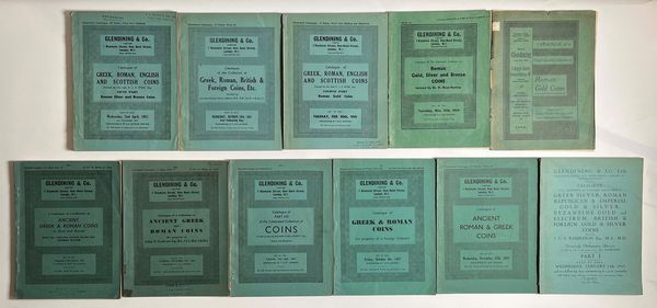 GLENDINING & CO. Lotto di undici cataloghi.  - Asta Numismatica - Associazione Nazionale - Case d'Asta italiane