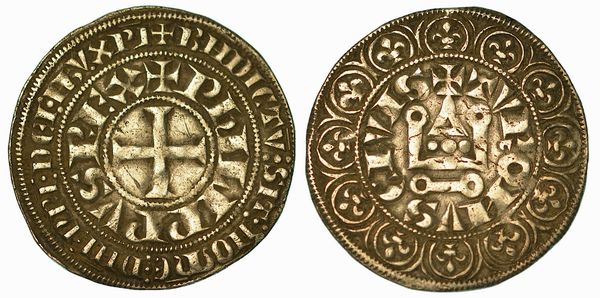 FRANCIA. PHILIPPE III, 1270-1295. Gros Tournois.  - Asta Numismatica - Associazione Nazionale - Case d'Asta italiane