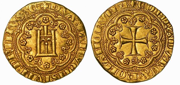 GENOVA. SECONDO PERIODO: DOGI A VITA E DOMINAZIONI STRANIERE, 1339-1528. SIMON BOCCANEGRA DOGE I, 1339-1344. Genovino (terzo tipo).  - Asta Numismatica - Associazione Nazionale - Case d'Asta italiane