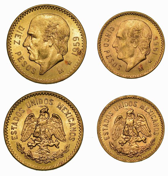 MESSICO. Lotto di due monete.  - Asta Numismatica - Associazione Nazionale - Case d'Asta italiane