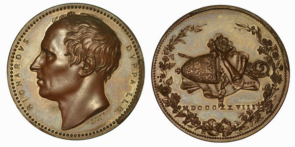 REGNO UNITO. RICHARD DUPPA, 1770-1831. Medaglia in bronzo 1828.  - Asta Numismatica - Associazione Nazionale - Case d'Asta italiane