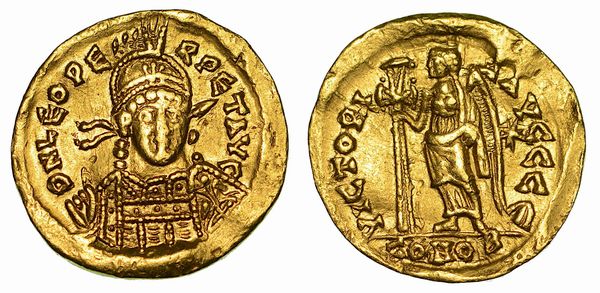 TURCHIA (IMPERO ROMANO DORIENTE). LEONE I, 457-474. Solido. Costantinopoli (anni 462-466).  - Asta Numismatica - Associazione Nazionale - Case d'Asta italiane