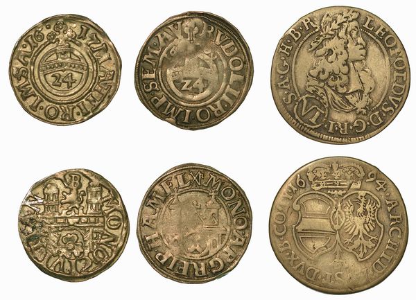 AUSTRIA E GERMANIA. Lotto di tre monete.  - Asta Numismatica - Associazione Nazionale - Case d'Asta italiane