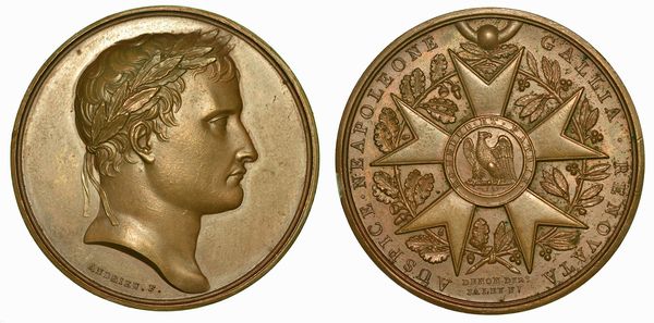 PRIMA DISTRIBUZIONE DELLA LEGION D'ONORE. Medaglia in bronzo 1804.  - Asta Numismatica - Associazione Nazionale - Case d'Asta italiane
