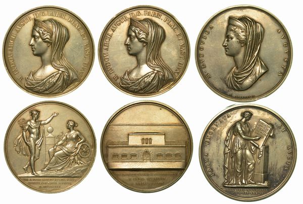 NAPOLEONE E MARIA LUIGIA D'AUSTRIA. Lotto di sette medaglie.  - Asta Numismatica - Associazione Nazionale - Case d'Asta italiane