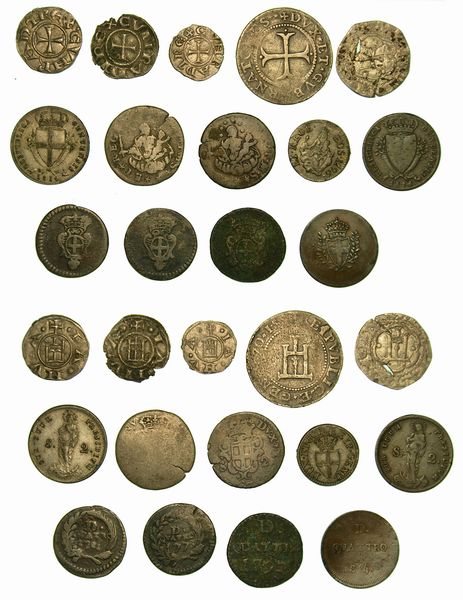 GENOVA. Lotto di quattordici monete.  - Asta Numismatica - Associazione Nazionale - Case d'Asta italiane