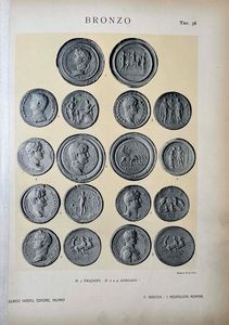 GNECCHI F. I medaglioni romani. Volume primo. Oro ed argento. Volume secondo. Bronzo. Parte prima: Gran modulo. Volume terzo. Bronzo. Parte seconda: Moduli minori. Parte terza: Medaglioni del senato.  - Asta Numismatica - Associazione Nazionale - Case d'Asta italiane