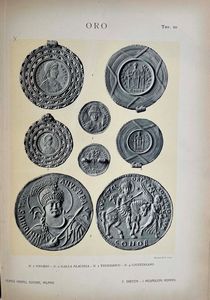 GNECCHI F. I medaglioni romani. Volume primo. Oro ed argento. Volume secondo. Bronzo. Parte prima: Gran modulo. Volume terzo. Bronzo. Parte seconda: Moduli minori. Parte terza: Medaglioni del senato.  - Asta Numismatica - Associazione Nazionale - Case d'Asta italiane