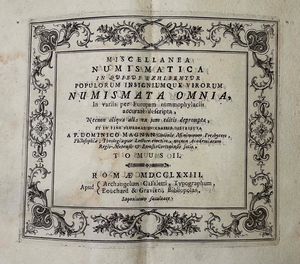Lotto di due libri.  - Asta Numismatica - Associazione Nazionale - Case d'Asta italiane