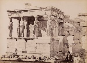 Dimitrios Constantin, Attribuito a - Ericteio, portico delle cariatidi ; Entrance Gales