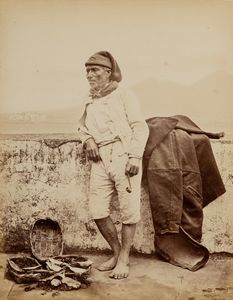 Carlo Naya, Attribuito a - Fish merchant, Naples