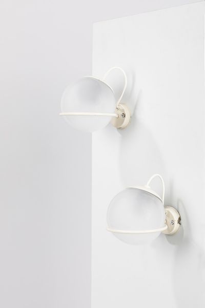 GINO SARFATTI : Coppia di lampade da parete  - Asta Tiny design - Associazione Nazionale - Case d'Asta italiane