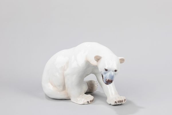 Knud Kyhn : Orso polare  - Asta Tiny design - Associazione Nazionale - Case d'Asta italiane