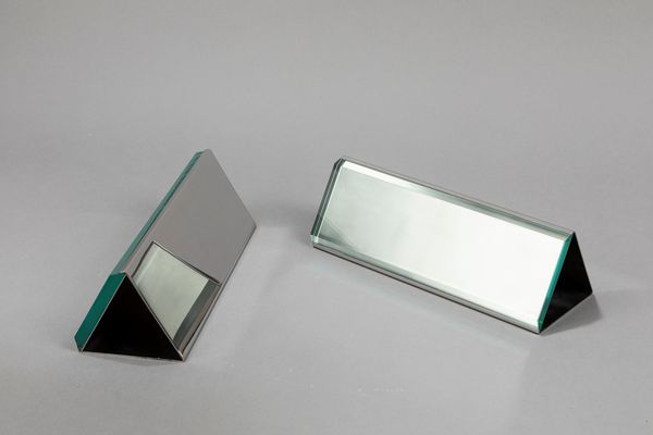 Roberto Sambonet : Coppia di porta foto  - Asta Tiny design - Associazione Nazionale - Case d'Asta italiane