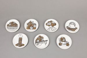 Piero Fornasetti - Sette piattini