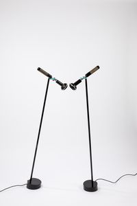 ACHILLE CASTIGLIONI - Coppia di lampade da terra