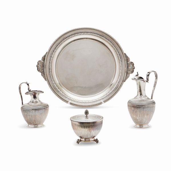 Servizio da t� e caff� in argento, Milano, XX secolo  - Asta Argenti dal XVIII al XX secolo - Associazione Nazionale - Case d'Asta italiane
