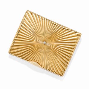 Van Cleef & Arpels - Portacipria in oro giallo 14k e diamanti