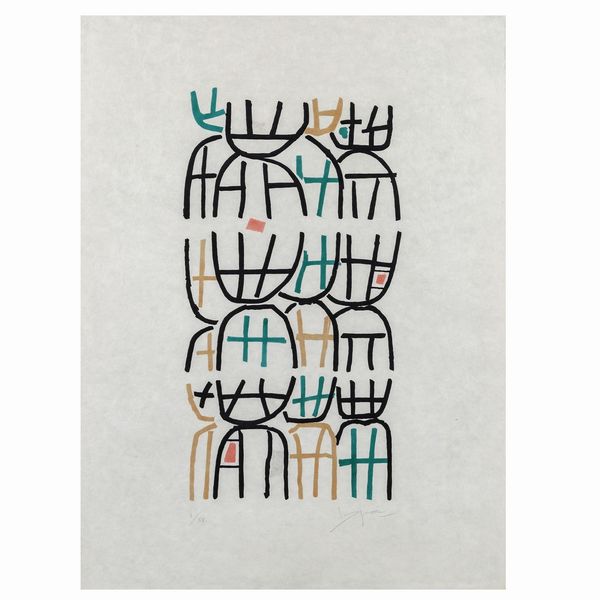 Giuseppe Capogrossi  - Asta Arte Moderna e Contemporanea - Associazione Nazionale - Case d'Asta italiane