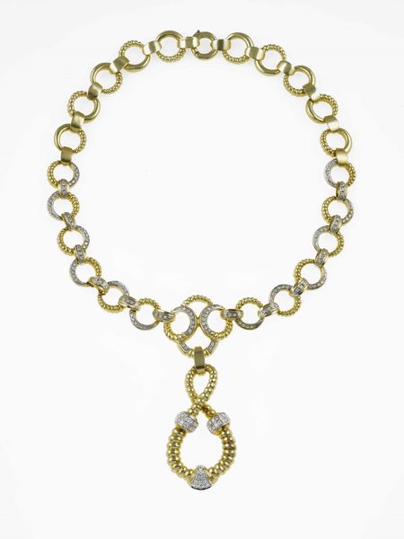 D. Webb. Girocollo con diamanti  - Asta Fine jewels - Associazione Nazionale - Case d'Asta italiane