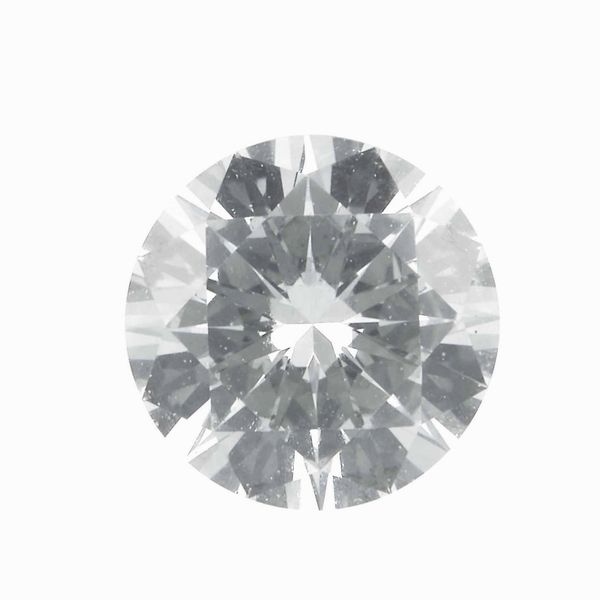Diamante taglio brillante di ct 0.54, colore E, caratteristiche interne VS1, fluorescenza none  - Asta Fine jewels - Associazione Nazionale - Case d'Asta italiane