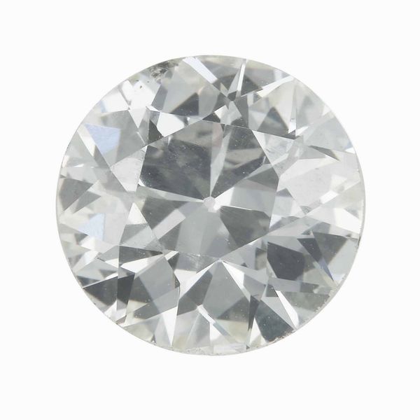 Diamante di vecchio taglio di ct 3.85, colore M, caratteristiche interne SI1, fluorescenza none  - Asta Fine jewels - Associazione Nazionale - Case d'Asta italiane