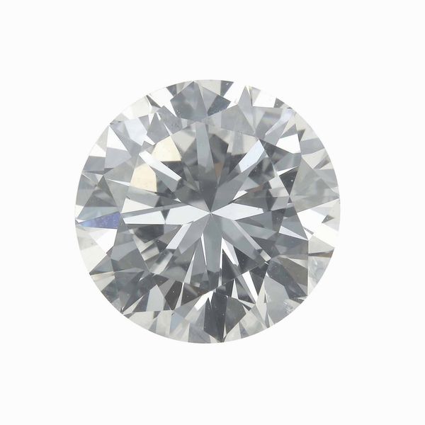 Diamante taglio brillante di ct 3.48, colore F, caratteristiche interne VS1, fluorescenza strong blue  - Asta Fine jewels - Associazione Nazionale - Case d'Asta italiane