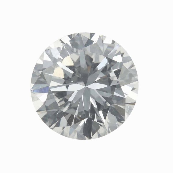 Diamante taglio brillante di ct 3.48, colore F, caratteristiche interne VS1, fluorescenza strong blue  - Asta Fine jewels - Associazione Nazionale - Case d'Asta italiane