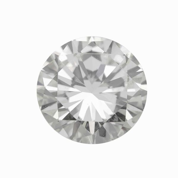Diamante taglio brillante di ct 4.86, colore N, caratteristiche interne VS1, fluorescenza faint  - Asta Fine jewels - Associazione Nazionale - Case d'Asta italiane