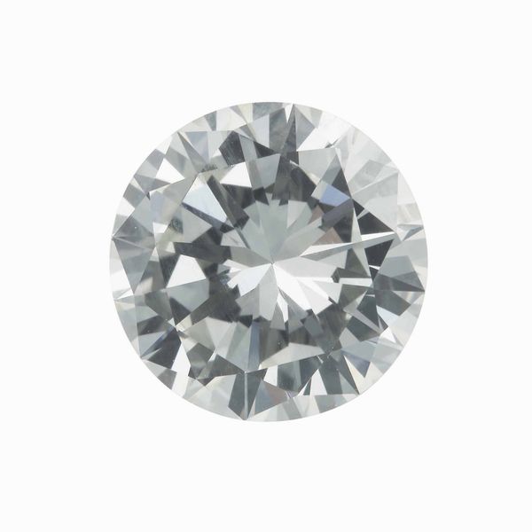 Diamante taglio brillante di ct 4.04, colore L, caratteristiche interne VS1, fluorescenza faint blue  - Asta Fine jewels - Associazione Nazionale - Case d'Asta italiane