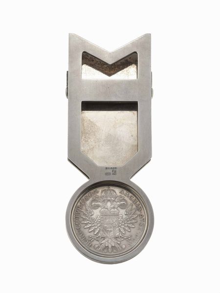 Bulgari. Fermacarte con moneta  - Asta Fine jewels - Associazione Nazionale - Case d'Asta italiane