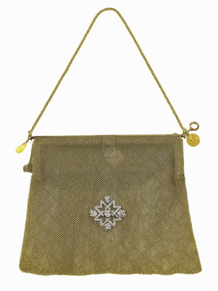 Borsetta da sera con inserto in diamanti  - Asta Fine jewels - Associazione Nazionale - Case d'Asta italiane