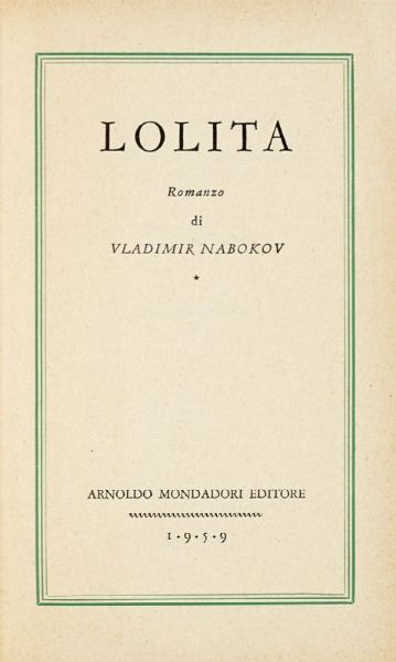 VLADIMIR NABOKOV : Lotto composto di 13 edizioni Medusa.  - Asta Libri, manoscritti e riviste [ASTA A TEMPO] - Associazione Nazionale - Case d'Asta italiane