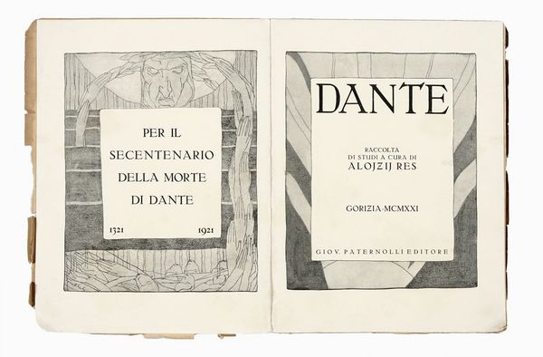 ALOJZIJ RES : Dante: raccolta di studi.  - Asta Libri, manoscritti e riviste [ASTA A TEMPO] - Associazione Nazionale - Case d'Asta italiane