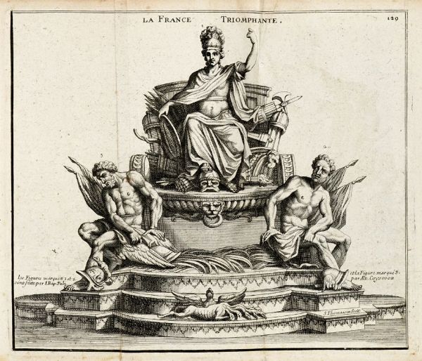 SIMON THOMASSIN : Recueil des figures, groupes, thermes, fontaines, vases et autres ornemens [...] dans le Chateau et Parc de Versailles...  - Asta Libri, manoscritti e riviste [ASTA A TEMPO] - Associazione Nazionale - Case d'Asta italiane