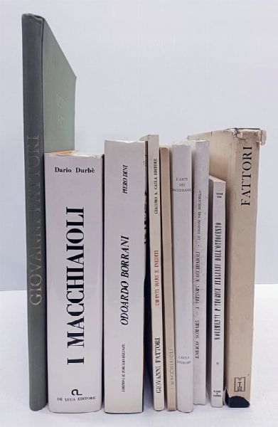 Lotto di 9 opere su Fattori e i Macchiaioli.  - Asta Libri, manoscritti e riviste [ASTA A TEMPO] - Associazione Nazionale - Case d'Asta italiane