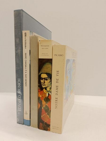 Lotto di 5 opere su Picasso, Munch e Chagall.  - Asta Libri, manoscritti e riviste [ASTA A TEMPO] - Associazione Nazionale - Case d'Asta italiane