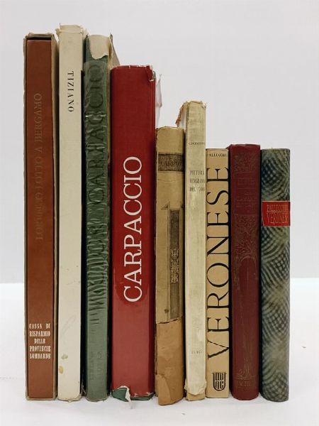 Lotto di 9 opere di pittura veneta.  - Asta Libri, manoscritti e riviste [ASTA A TEMPO] - Associazione Nazionale - Case d'Asta italiane