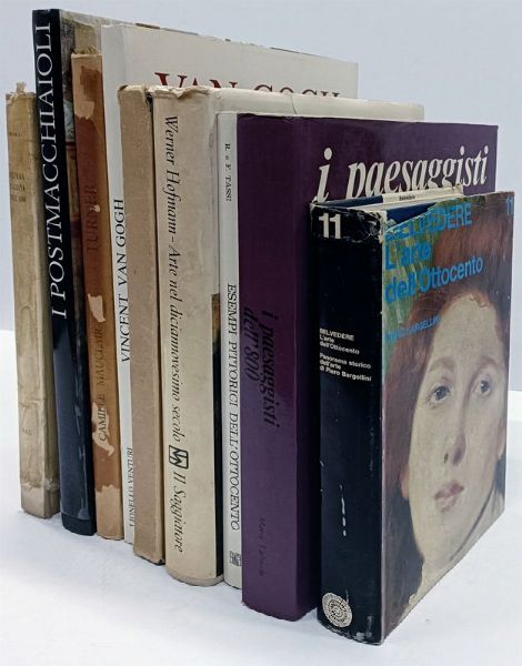 Lotto di 9 opere di pittura ottocentesca.  - Asta Libri, manoscritti e riviste [ASTA A TEMPO] - Associazione Nazionale - Case d'Asta italiane