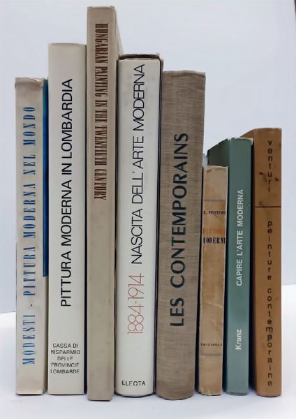Lotto di 8 opere di arte moderna.  - Asta Libri, manoscritti e riviste [ASTA A TEMPO] - Associazione Nazionale - Case d'Asta italiane