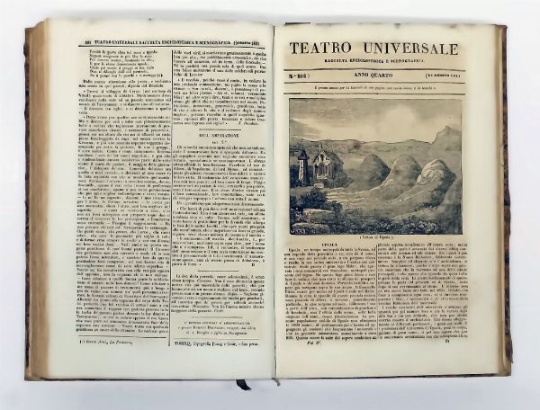Teatro Universale. Raccolta enciclopedica e scenografica...  - Asta Libri, manoscritti e riviste [ASTA A TEMPO] - Associazione Nazionale - Case d'Asta italiane