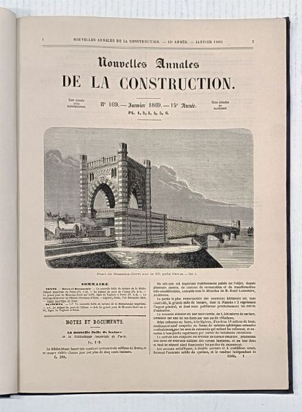 Nouvelles Annales de la Construction. Publication rapide et conomique des documents [...] relatifs  la construction franaise et trangre.  - Asta Libri, manoscritti e riviste [ASTA A TEMPO] - Associazione Nazionale - Case d'Asta italiane