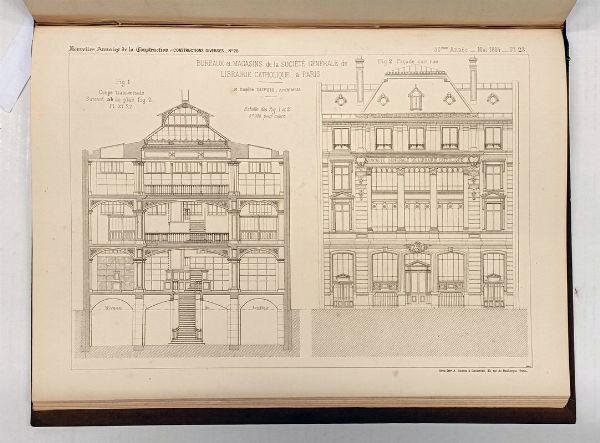 Nouvelles Annales de la Construction. Publication rapide et conomique des documents [...] relatifs  la construction franaise et trangre.  - Asta Libri, manoscritti e riviste [ASTA A TEMPO] - Associazione Nazionale - Case d'Asta italiane