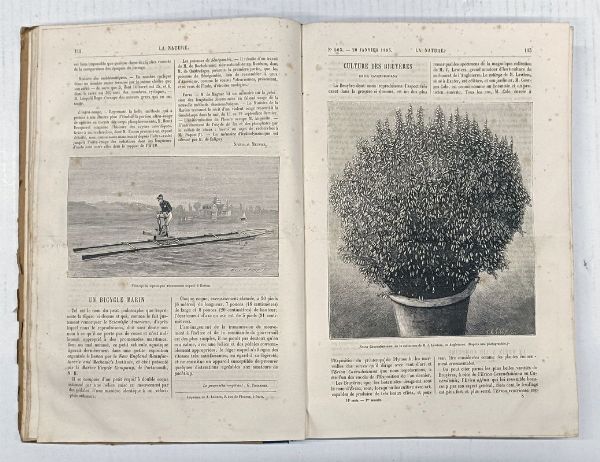 La Nature. Revue des sciences et de leurs applications aux arts et a l'industrie.  - Asta Libri, manoscritti e riviste [ASTA A TEMPO] - Associazione Nazionale - Case d'Asta italiane