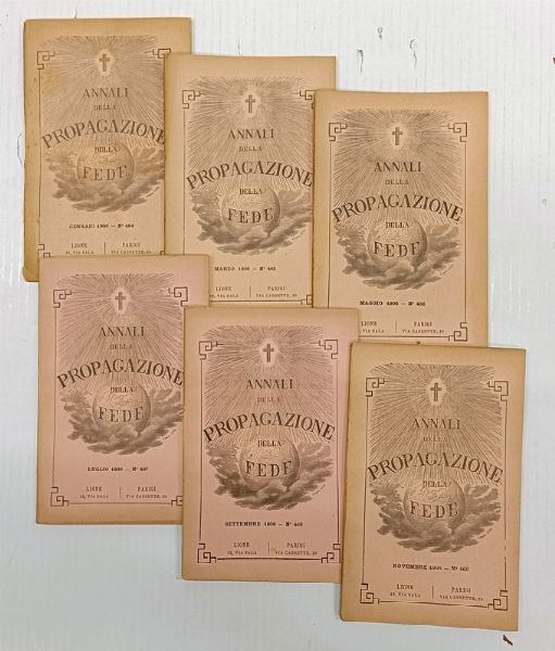 Annali della propagazione della fede.  - Asta Libri, manoscritti e riviste [ASTA A TEMPO] - Associazione Nazionale - Case d'Asta italiane