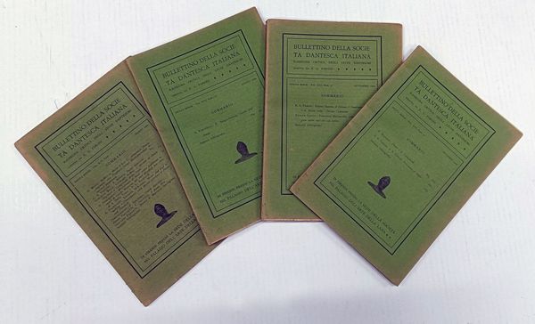 Bullettino della Societ Dantesca Italiana. Rassegna critica degli studi danteschi diretta da Michele Barbi.  - Asta Libri, manoscritti e riviste [ASTA A TEMPO] - Associazione Nazionale - Case d'Asta italiane